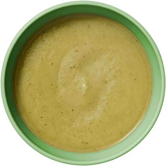 Patata, calabacín y puerro