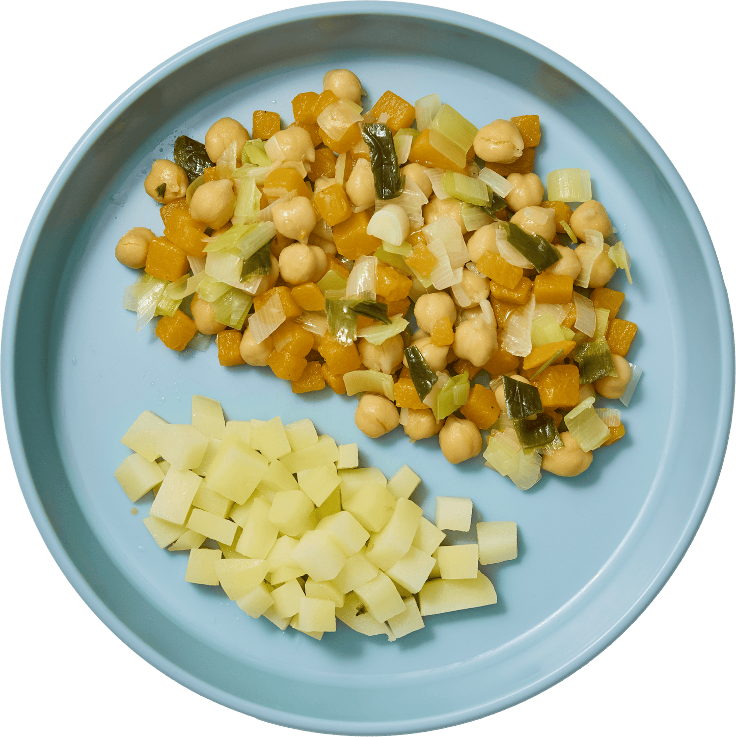 Guiso de garbanzos con calabaza