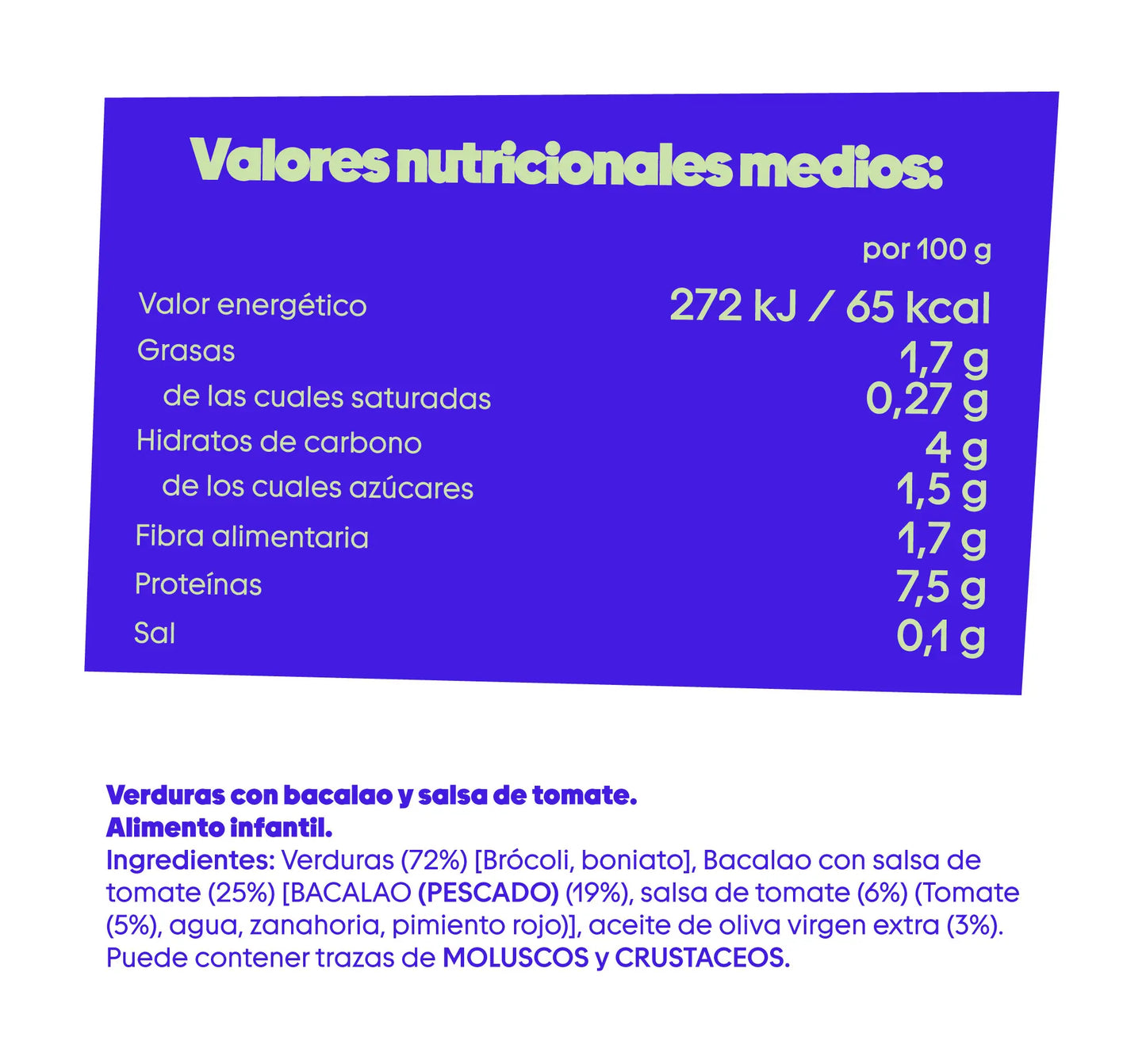 Bacalao con salsa de tomate y verduras