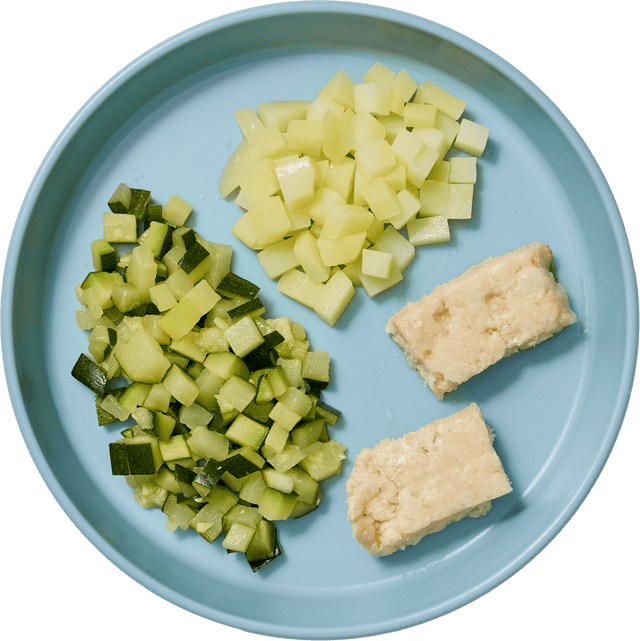 Pastel de merluza con verduras