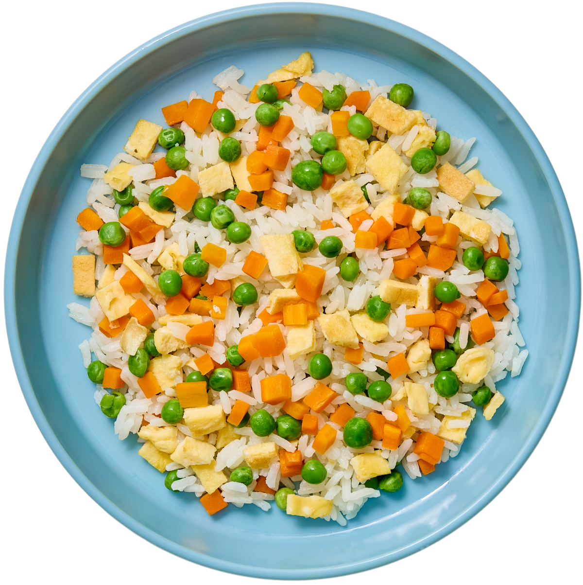Arroz con verduras y huevo